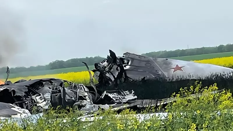 Самолет рухнул у границы с Ростовской областью